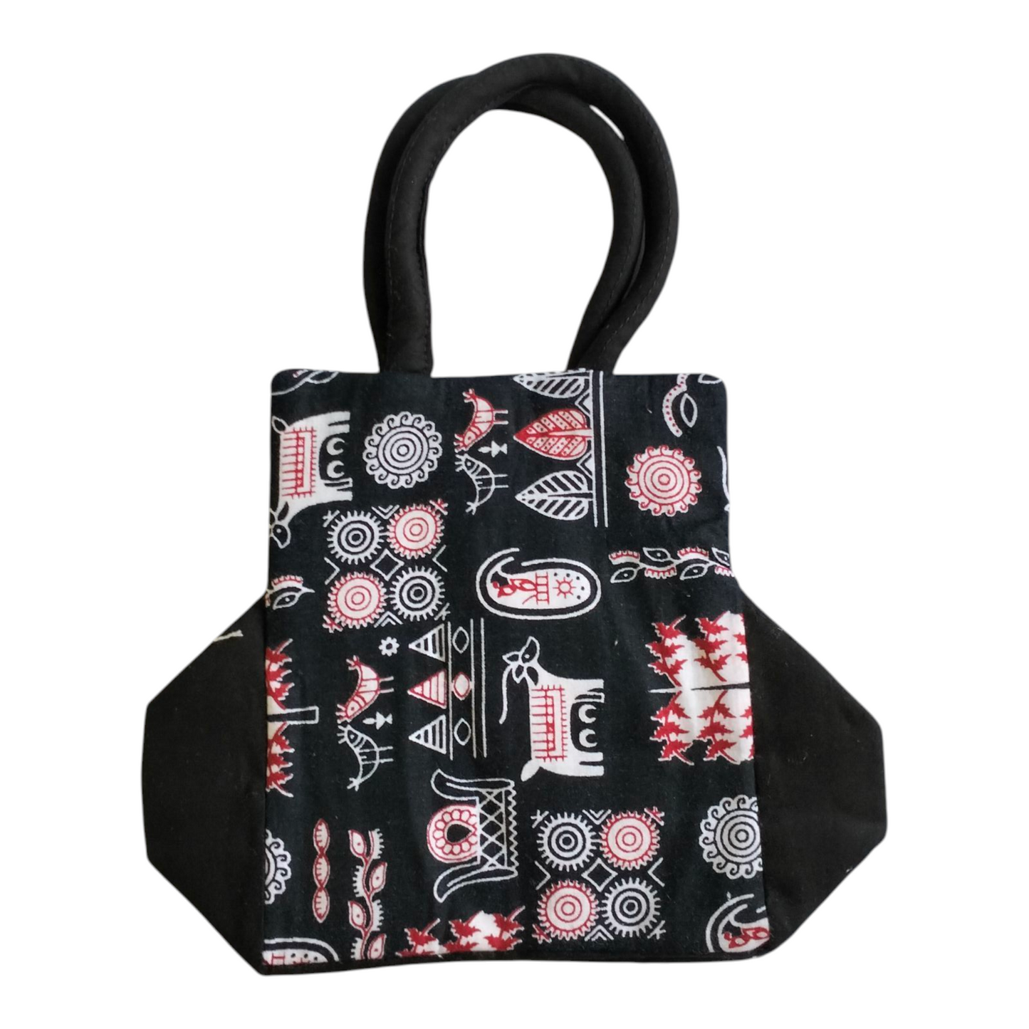 Shantiniketan Art Mini Handbags – Traditional Cotton Bag Combo (2 pcs)