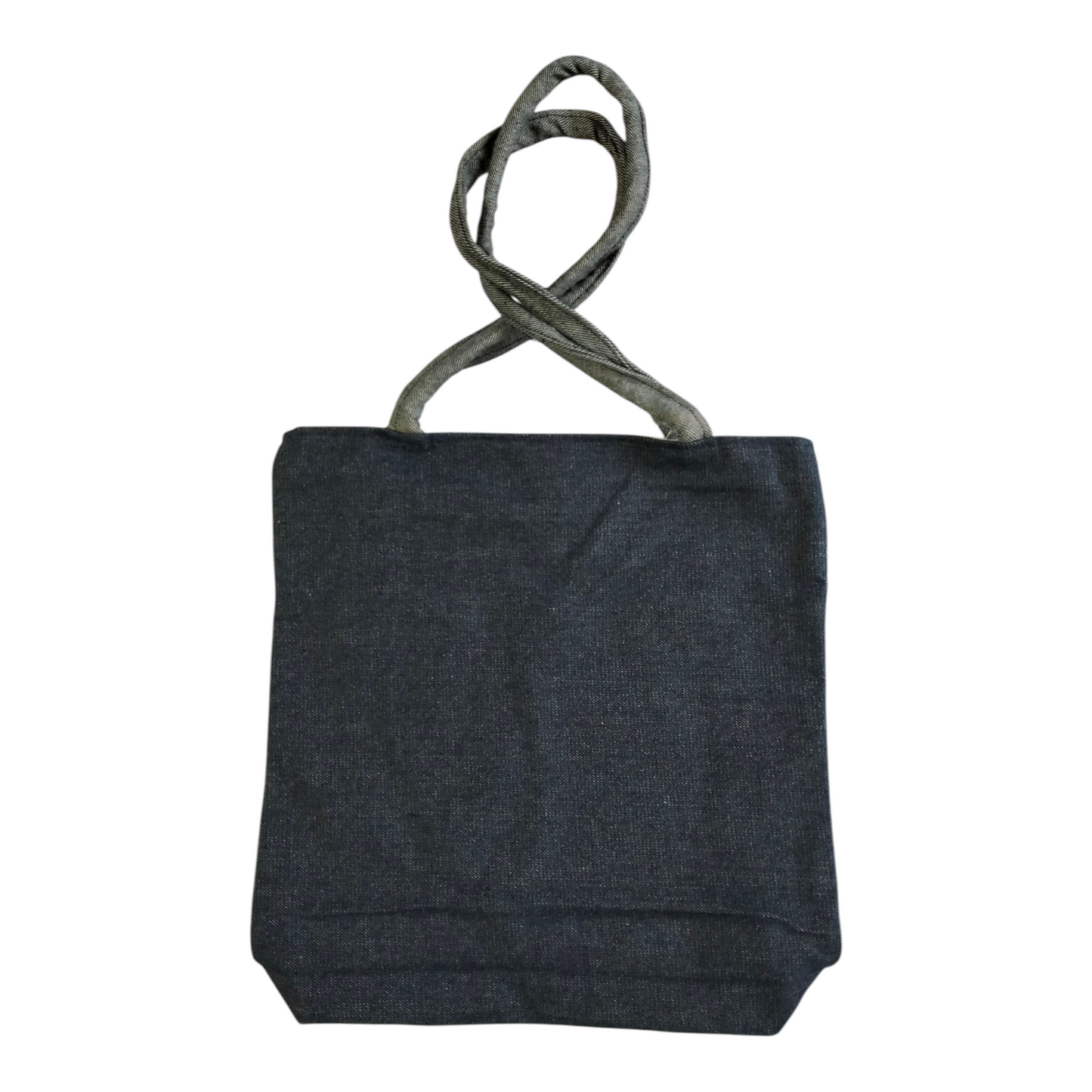 Colorful Umbrella Design Shantiniketan Style Tote Bag-Jeans Material