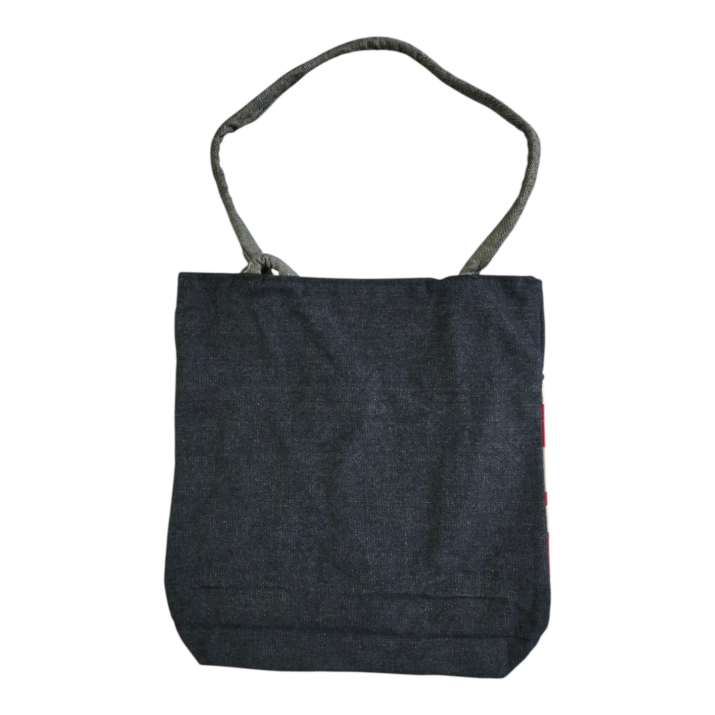 Colorful Umbrella Design Shantiniketan Style Tote Bag-Jeans Material