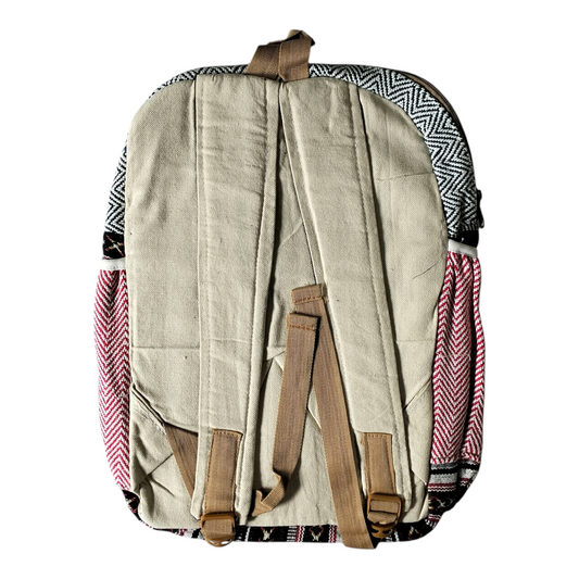 Handcrafted Traditional Shantiniketan Cotton Backpack ā Artisanal & Stylish