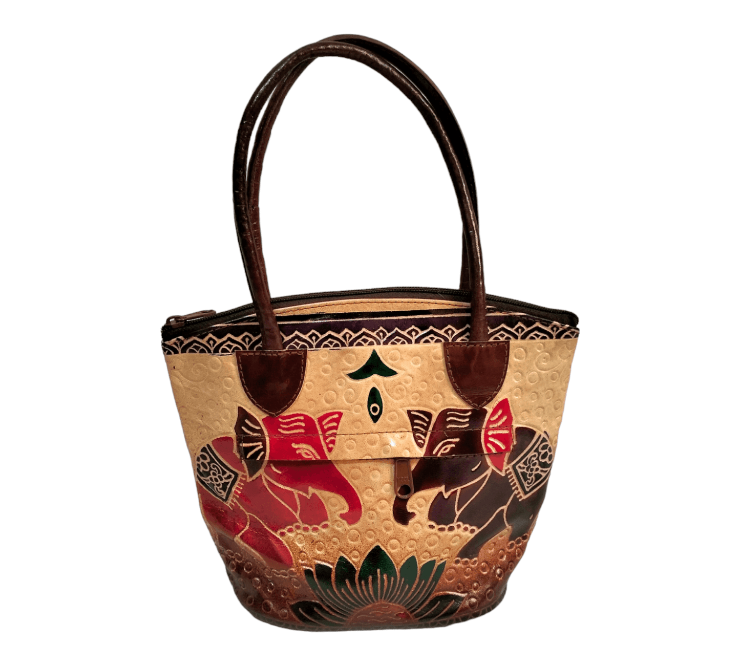 Traditional Shantiniketan Mini Handbag for Women - Handcrafted Indian Handbag with Ethnic Charm - AP BAG BHANDAR