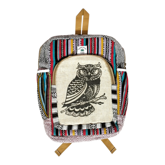 Handcrafted Traditional Shantiniketan Cotton Backpack – Artisanal & Stylish