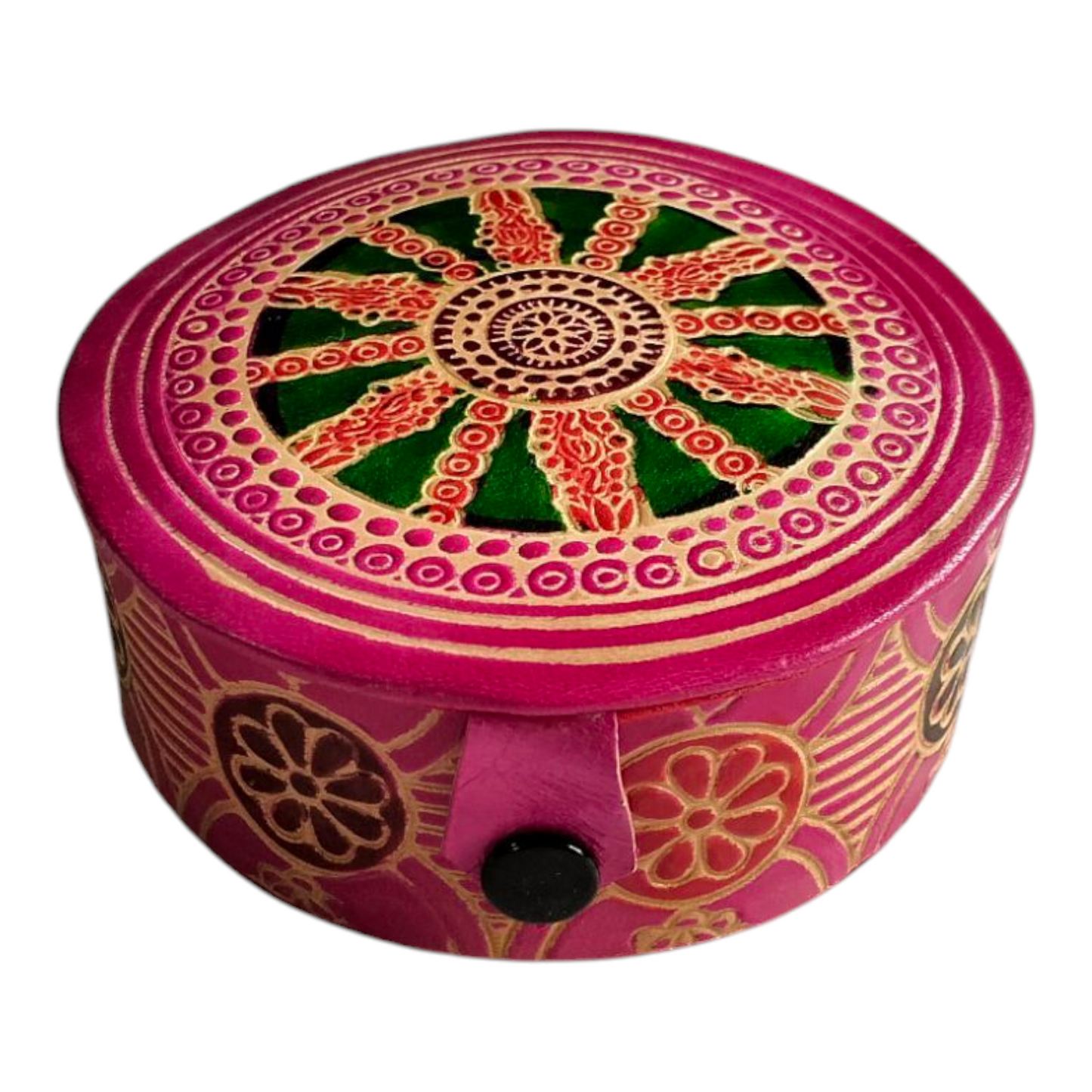 Traditional Shantiniketan Handcrafted Jewellery Box for Women Small Size Pack of 2