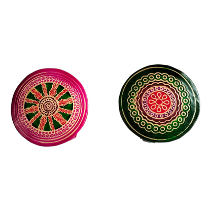 Traditional Shantiniketan Handcrafted Jewellery Box for Women Small Size Pack of 2