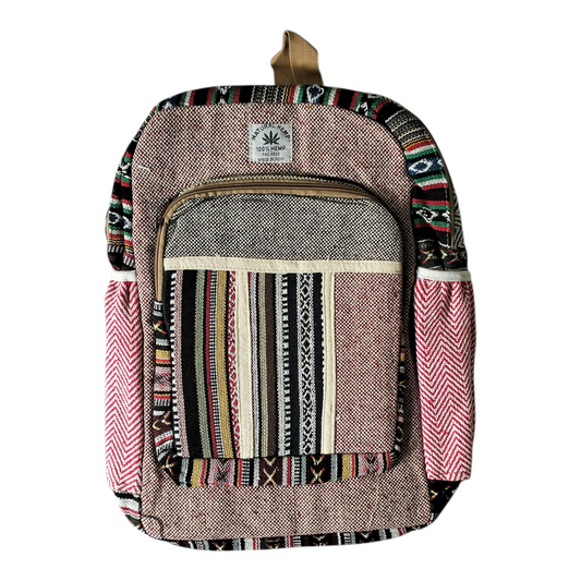 Handcrafted Traditional Shantiniketan Cotton Backpack – Artisanal & Stylish