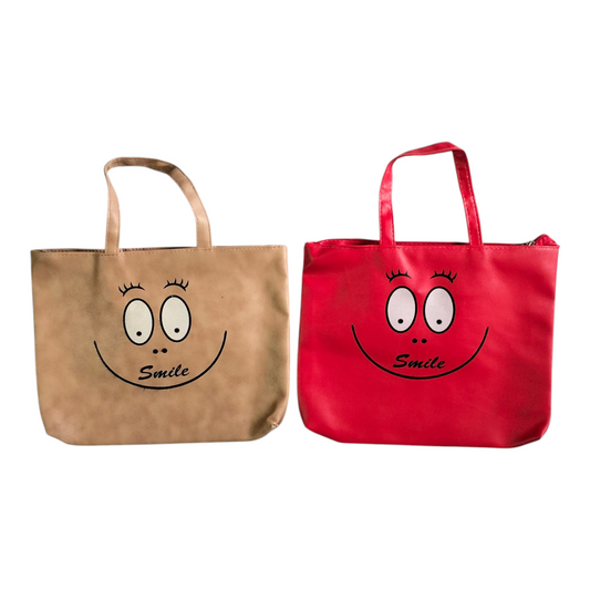 Pack of 2 Smiley Mini Handbags – Fashionable Small Bags for Women
