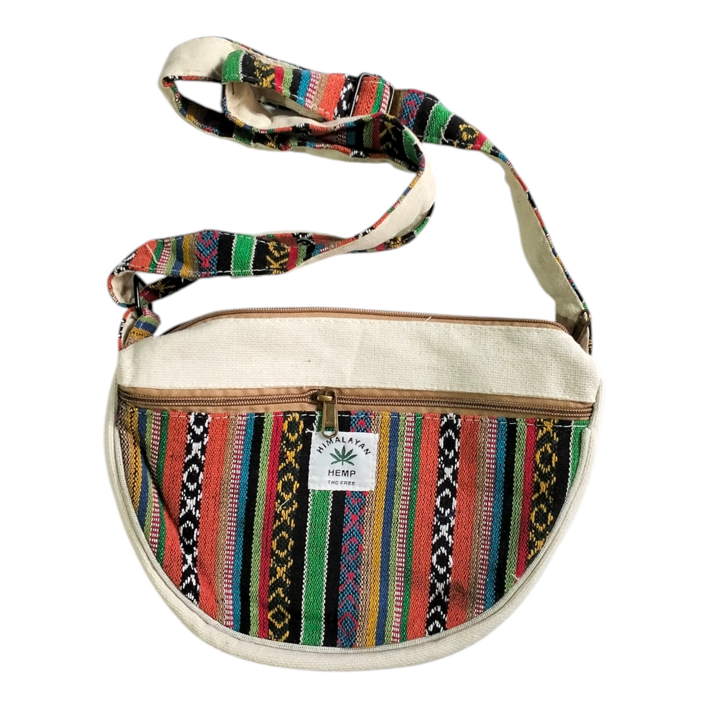 Handmade Hemp Cotton Sling Bag for Women | Shantiniketan Style Ethnic Design