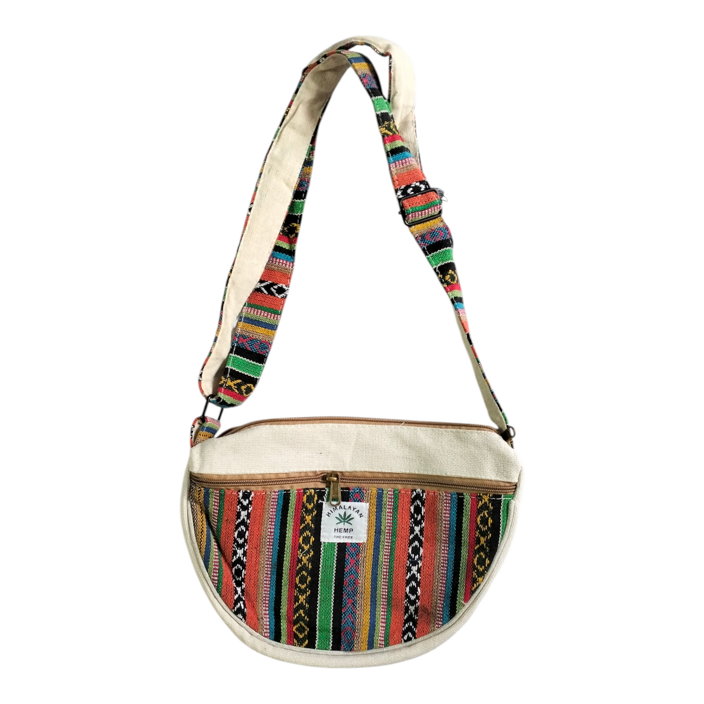 Handmade Hemp Cotton Sling Bag for Women | Shantiniketan Style Ethnic Design